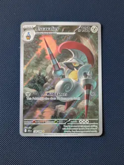 Escavalier 138/086 Sv: Black Bolt Holo Pokemon Card Illustration Rare - Image 1
