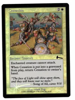 Magic the Gathering MTG Cessation 4/143 FOIL Urza's Legacy! GD - Image 1