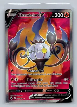 Chandelure V 247/264 Ultra Rare Fusion Strike Pokemon Near Mint - Image 1