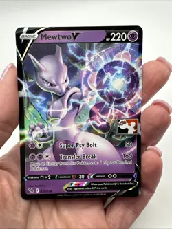 030/078 Mewtwo V Prize Pack Pokemon TCG League Play Stamped Pokemon Go - Image 3