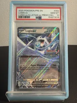 2025 POKEMON LUGIA EX 082 PRISMATIC STAMPED PSA 10 LOW POP! Lugia Latias Prem Co - Image 1