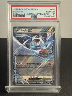 2025 POKEMON LUGIA EX 082 PRISMATIC STAMPED PSA 10 LOW POP! Lugia Latias Prem Co - Image 3