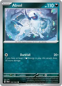 Pokemon Card: NM Absol 30/64 SV Shrouded Fable - Image 1