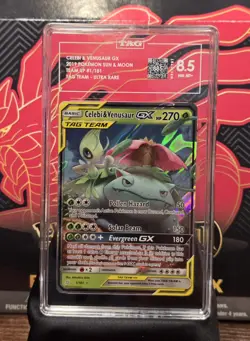 2019 Pokemon Celebi & Venusaur GX #1/181 TAG 8.5 - Image 1