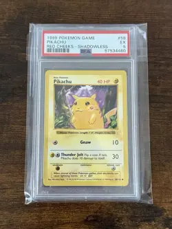 Pokemon E3 Pikachu Red Cheeks Promo #58 Shadowless - PSA Error Slab + Misgrade - Image 1