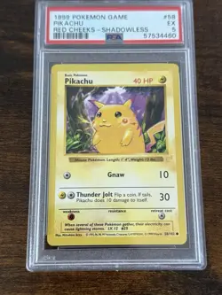 Pokemon E3 Pikachu Red Cheeks Promo #58 Shadowless - PSA Error Slab + Misgrade - Image 3