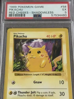 Pokemon E3 Pikachu Red Cheeks Promo #58 Shadowless - PSA Error Slab + Misgrade - Image 4