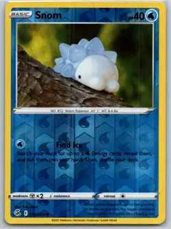 Snom 084/264 Common Fusion Strike Pokemon Reverse Holo Near Mint - Image 1