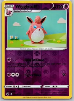 Wigglytuff 111/264 Uncommon Fusion Strike Pokemon Reverse Holo Near Mint - Image 1