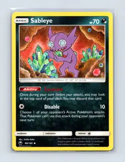 Sableye 88/168 Uncommon Celestial Storm Pokemon Lightly Played - Image 1
