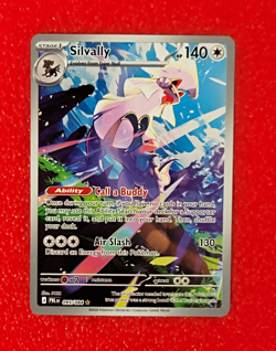 Pokemon Silvally 095/084 Pitch Black Illustration Rare Full Art Holo EN 140HP - Image 1