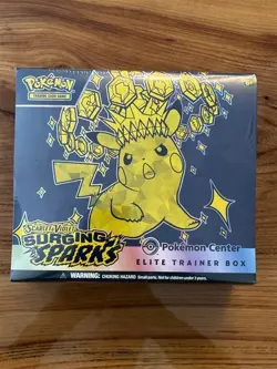 Pokemon TCG Scarlet & Violet Surging Sparks ETB Elite Trainer Box Sealed - Image 1