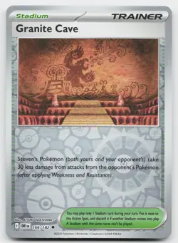 Granite Cave 166/182 Uncommon Destined Rivals Pokemon Reverse Holo Near Mint - Image 1