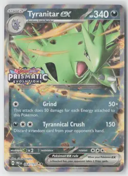 Tyranitar ex (Prismatic Evolutions Stamp) 064/131 Holo Pokemon NM - Image 1
