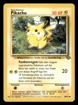 Pokemon Pikachu 60/64 Dschungel Deutsch - Image 1