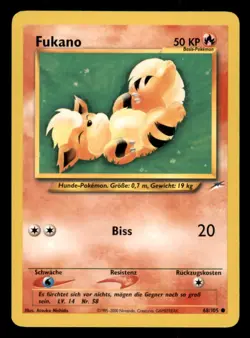 Pokemon Fukano 68/105 Neo Destiny Deutsch - Image 1