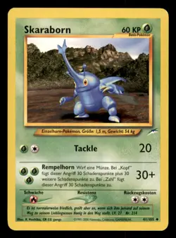 Pokemon Skaraborn 41/105 Neo Destiny Deutsch - Image 1