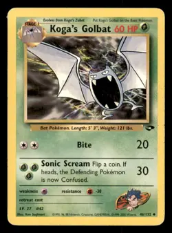 Pokemon Koga's Golbat 46/132 Gym Challenge Englisch - Image 1