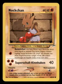 Pokemon Nockchan 69/105 Neo Destiny Deutsch - Image 1