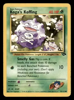 Pokemon Koga's Koffing 79/132 Gym Challenge Englisch - Image 1