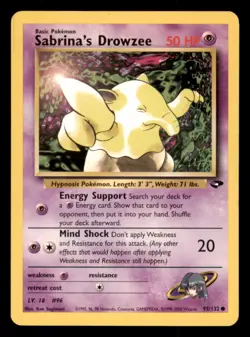 Pokemon Sabrina's Drowzee 95/132 Gym Challenge Englisch - Image 1