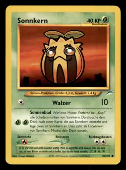 Pokemon Sonnkern 83/105 Neo Destiny Deutsch - Image 1