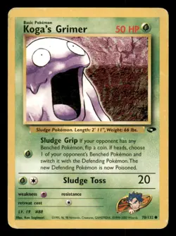 Pokemon Koga's Grimer 78/132 Gym Challenge Englisch - Image 1