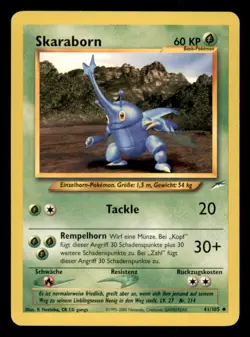 Pokemon Skaraborn 41/105 Neo Destiny Deutsch - Image 1