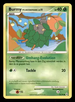 Pokemon Burmy Pflanzenumhang 56/99 Arceus Deutsch - Image 1