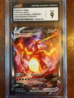 2022 Pokemon SWSH Black Star Promos Charizard Vmax SWSH261 UPC CGC Mint 9 - Image 1