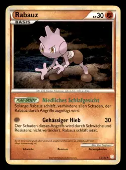 Pokemon Rabauz 33/123 HeartGold & SoulSilver Deutsch - Image 1