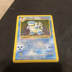 WotC Pokemon TCG Blastoise 2/130 Holo English Stage 2 100 HP Ken Sugimori - Image 1