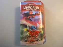 Disney Lorcana -Reign of Jafar -Starter Deck - Ruby/Steel - NEW Factory Seal - Image 1