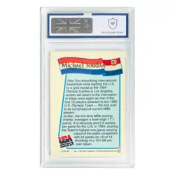 NBA Hoops 1991 Michael Jordan USA Basketball #55 MGC 9 Graded Card - Image 3