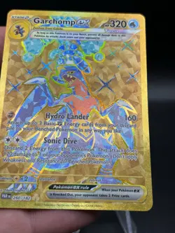 Pokemon TCG Garchomp EX Paradox Rift Holo Hyper Rare Card 260/182 NM AA3 - Image 2