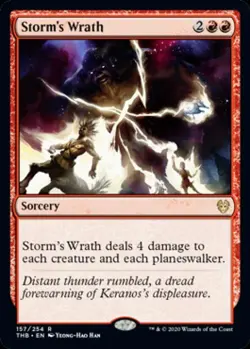 Storm's Wrath -Foil Light Play MTG Theros Beyond Death - Image 1
