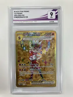 Pokemon Cinderace Ex 163 Promo-English-Gold Card - Image 1