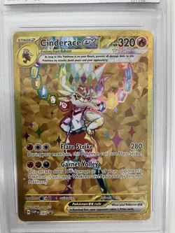 Pokemon Cinderace Ex 163 Promo-English-Gold Card - Image 2