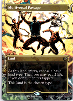 Multiversal Passage Borderless #0206 Spider-Man NM MTG - Image 1