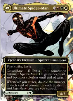 MTG Miles Morales (Borderless) NON-FOIL NM 200 Marvel's Spider-Man - Image 2