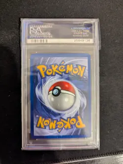 Growlithe 28/102 Base Set Uncommon Pokemon Card 1999 Unlimited PSA 9 MINT - Image 2