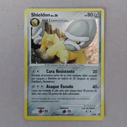 Shieldon DP08 Black Star Promo Collectible Spanish Nintendo Pokemon Card - Image 1