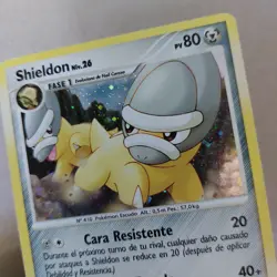 Shieldon DP08 Black Star Promo Collectible Spanish Nintendo Pokemon Card - Image 3