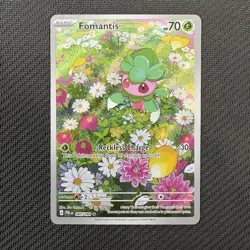 Fomantis 085/084 Pokemon TCG: Pitch Black Near Mint (NM) Illustration Rare - Image 1