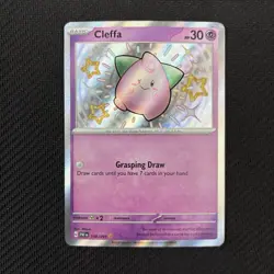 Cleffa 150/091 Pokemon TCG: Paldean Fates Lightly Played (LP) Shiny Rare - Image 1