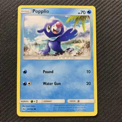 Popplio 39/149 Pokemon TCG: Sun & Moon Lightly Played (LP) - Image 1