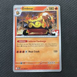 Emboar 013/086 Non-Holo Play! Pokemon Prize Pack Series 8 Stamped Near Mint (NM) - Image 1