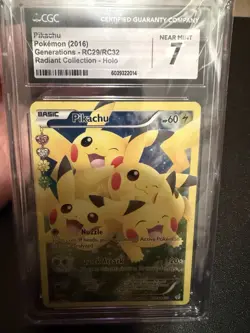 Pokemon TCG Pikachu RC29/RC32 Generations Ultra Rare Full Art CGC 7 - Image 1