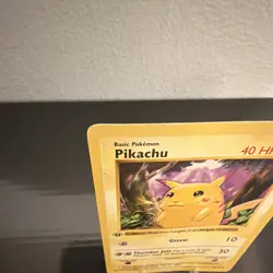 TCG 1st Edition Shadowless Red Cheeks Pikachu 58/102 EN 1999 Rare - Image 3
