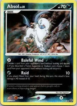 Absol 21/132 Rare Secret Wonders Pokemon Near Mint - Image 1